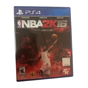 NBA 2K17 PS4 Video Game Disc in NBA 2K16 Case PlayStation 4 Basketball 2K Sports